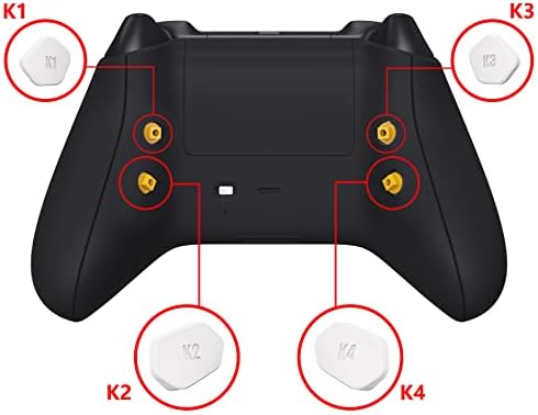 Beyaz Yedek Yeniden Tasarlanmış K1 K2 K3 K4 Geri Düğmeleri Kürekler ve Geçiş Anahtarı Xbox Serisi X / S Denetleyici