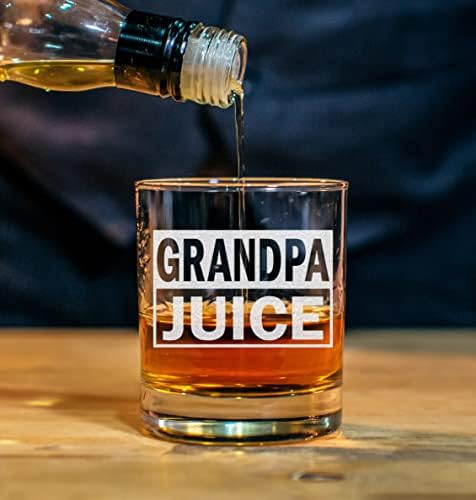 CARVELİTA Büyükbaba Suyu Viski Bardakları-11oz Oyulmuş Eski Moda Bourbon Kayalar Cam-Büyükbaba Hediyeleri-Büyükbaba
