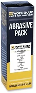 Work Sharp Unisex - Yetişkin Bileme Bandı Çeşitleri 12000 Bileyici, Siyah, Tek Beden