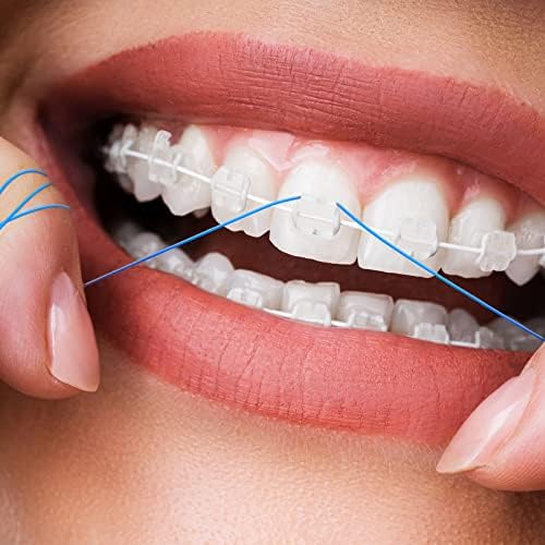 1000 Adet Diş İpi Diş Telleri, Köprüler ve İmplantlar Diş Geçirici, Dişleriniz için Çok Fonksiyonlu Naylon Döngü Tasarımı,