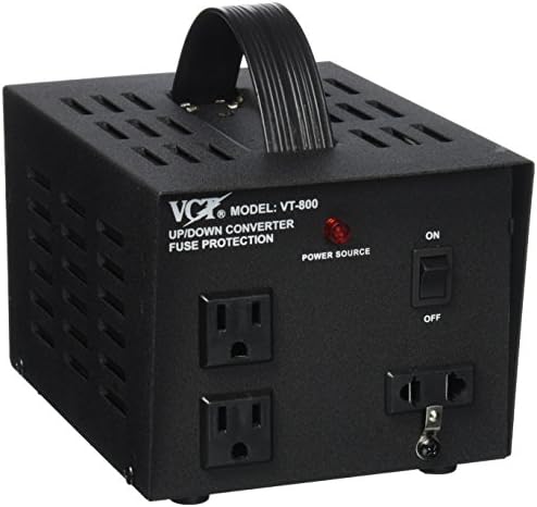 VCT VT-800 Ağır gerilim trafosu 800 Watt Step Up/Aşağı Dönüştürücü 110 Volt - 220 V / 240 Volt