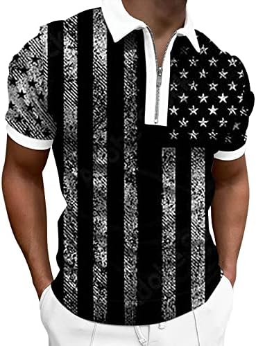 2023 Yeni Erkek 3D Dijital Baskı Yaka Fermuar Kısa Kollu Gömlek Rahat Moda Gömlek Ceket pamuklu uzun kollu tişört