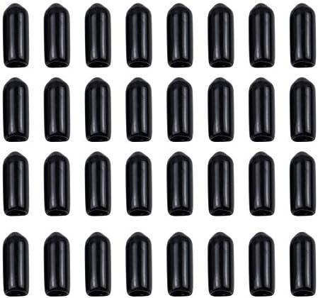AUEAR, 30 Paket Airbrush Şişe Kapakları Sifon Şişe Kavanoz Adaptörü Likör Emzik Kapakları Önlemek Boya Dökülme Siyah