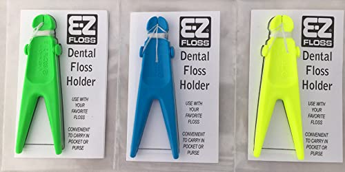 E-Z Diş ipi Diş İpi Tutucu (Mavi, Sarı, Yeşil)