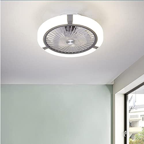 Lisusut LED kademesiz karartma Fan avize sadelik akrilik tavan vantilatörü lamba Modern Ev Uzaktan kumanda fanı ışık