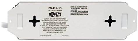 Tripp Lite Safe-IT Hastane Sınıfı Güç Şeridi, 4 Hastane Sınıfı Yeşil Nokta Çıkışı, UL 1363 Uyumlu, 15 Fit / 4,57 M
