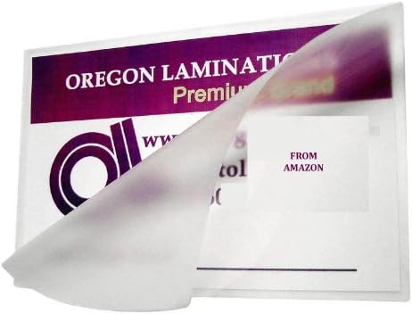 Oregon Laminasyon Sıcak Laminasyon Poşetleri Yasal (100'lü Paket) 5 Mil 9 x 14-1/2 Mat / Parlak