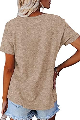 NEYOUQE Bayan Renk Bloğu Gevşek Uzun / Kısa Kollu T Shirt Casual Rahat Üstleri Tee Gömlek kadın Tunikler