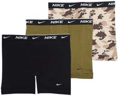 Nike Erkek 3'lü Paket Dri-FİT Essential Pamuklu Streç Boxer Külot