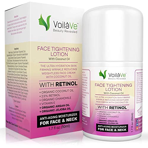 VoilaVe Yüz Nemlendirici / E Vitamini Yüz Losyonu / Kadınlar İçin Retinol Yüz ve Boyun Losyonu / Yaşlanma Karşıtı