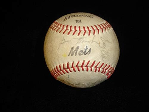 1965 New York Mets Takımı, Kranepool McGraw İmzalı Beyzbol Toplarıyla Beyzbol 26 imzasını imzaladı