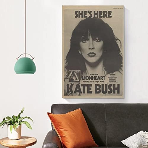 Şarkıcı Aslan Yürekli Kate Bush Tarafından Vintage Poster Tuval sanat posterleri Ve Duvar Sanatı asılı dekorlar Modern