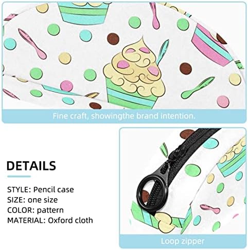 Kadınlar için TBOUOBT Kozmetik Çantası, Makyaj Çantaları Ferah Tuvalet Kılıfı Seyahat Hediye, karikatür Kek Renkli