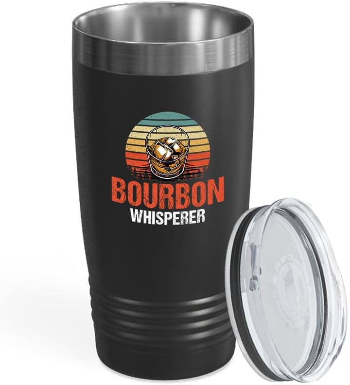 Viski Sevgilisi Siyah Viking Tumbler 20oz - Bourbon Fısıldayan-Komik Bar Alkol Bağımlısı Şarap Bira Likör Tekila Kulübü