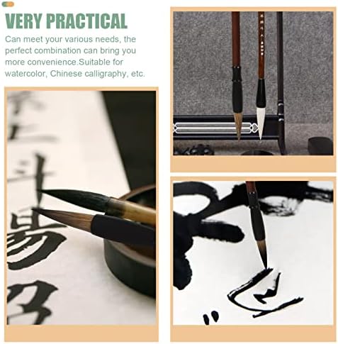 VİCASKY 10 Adet Çin Kaligrafi Fırçaları Boyama Yazı Fırçaları Suluboya Fırça Seti Kanji Japon Sumi Boyama Çizim Fırçaları