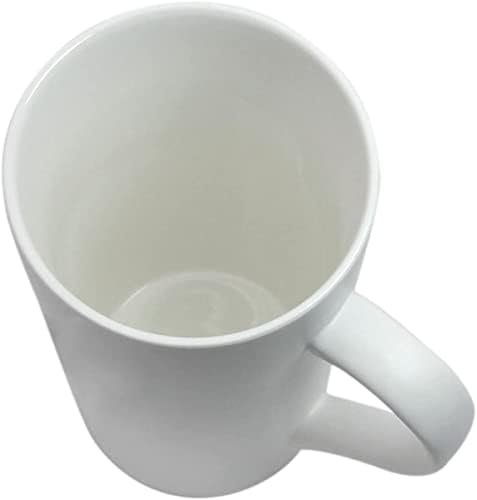 YİNUOWEİ 20 oz Seramik Kahve Kupalar Büyük Latte Kupalar Modern Beyaz içecek bardakları Kolları ile 4 Set için Mükemmel