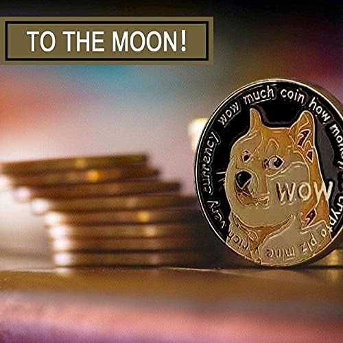 Yaratıcı Dogg Paraları Hediyelik Eşya Yaldızlı Koleksiyon Büyük Fiziksel Hediyeler Altın Köpek Paraları Koleksiyonu
