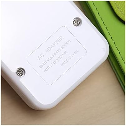 NHNH Dijital Şarj Cihazı 6 USB şarj portu Soket Duvar Montaj Adaptörü Düz elektrik panosu Beyaz Ev için Uygun Okul