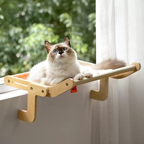 Kedi Pencere Levrek Kedi Pencere Hamak Koltuk Kapalı Kediler için Sağlam Ayarlanabilir Dayanıklı Sabit Kedi Yatağı