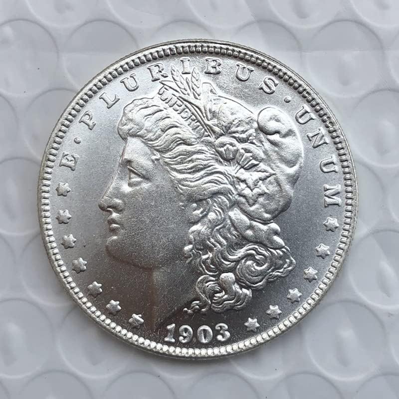 1903O Baskı Amerikan Morgan Sikke Gümüş Dolar Pirinç Gümüş Kaplama Antika El Sanatları Dış Hatıra paraları