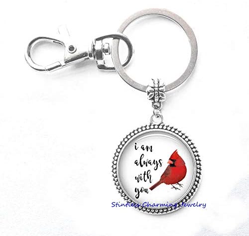 Kardinal Anahtarlık-Kırmızı Kardinal Anahtarlık-Reçine Takı Anahtarlık-Kardinal Anahtarlık-Sempati Hediye - Ben Her