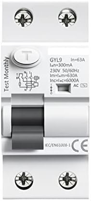 Devre kesici Gyl9 ac Tipi RCCB Elektromanyetik Kaçak Akım devre kesici AC ELCB 2 Kutuplu 2 5a 40a 63a 80A 100a RCD