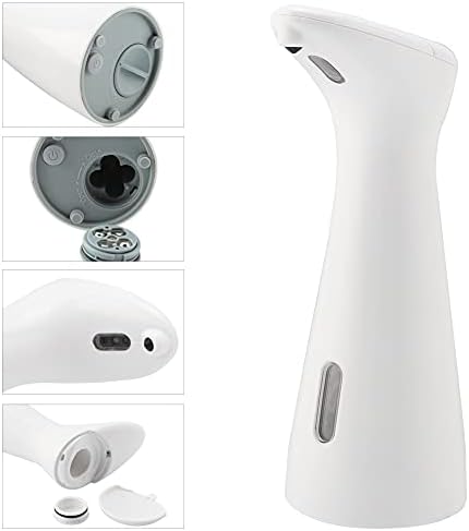 Fotoselli Otomatik Sabunluk 200 ml, Su Geçirmez Taban ve Akıllı Sensör, Banyo Mutfak Otel için, Beyaz