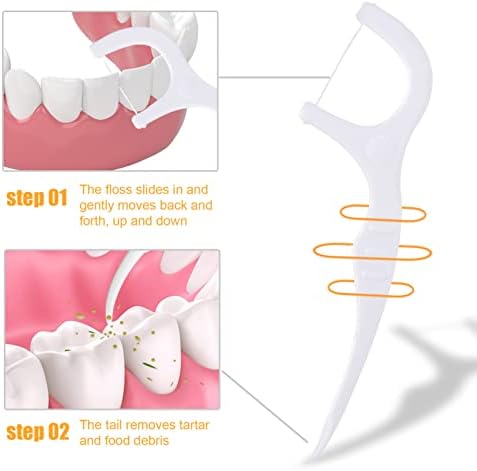 Parantez Fırça 200 adet İnterdental Fırça Kürdan Diş İpi Kafa Ağız Hijyeni Pensesinde Kürdan Temizleyiciler Diş Temizleme