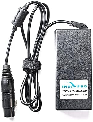 Indipro 12V, 4 Pinli Neutrix XLR Dişi Konnektörlü 10A AC Güç Kaynağı / Power Pro Kameralar, Işıklar ve Diğer Cihazlar