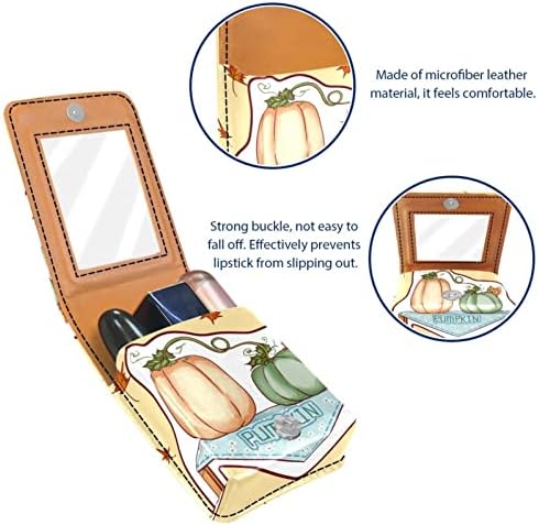ORYUEKAN Makyaj Ruj Kılıfı Tutucu Mini Çanta Seyahat kozmetik çantası, Dış Nedime Hediye Düğün Parti Çanta için Ayna